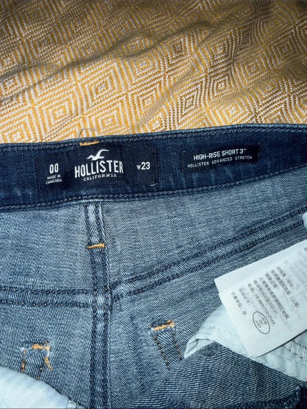 Distressed Dark Wash Denim Shorts